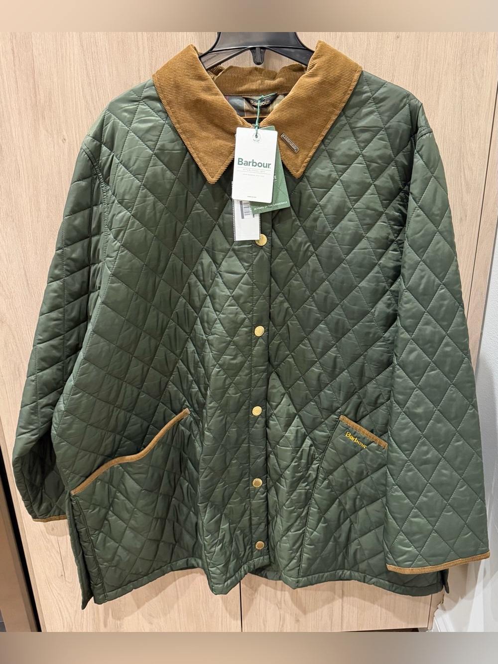 Barbour 30th Anniversary Modern Liddesdale Plus Jacket Olive 2X NWTs